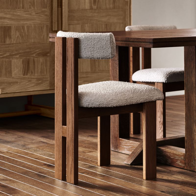 Ceremonie Natural Boucle Dining Chair by Athena Calderone - image 4 of 15