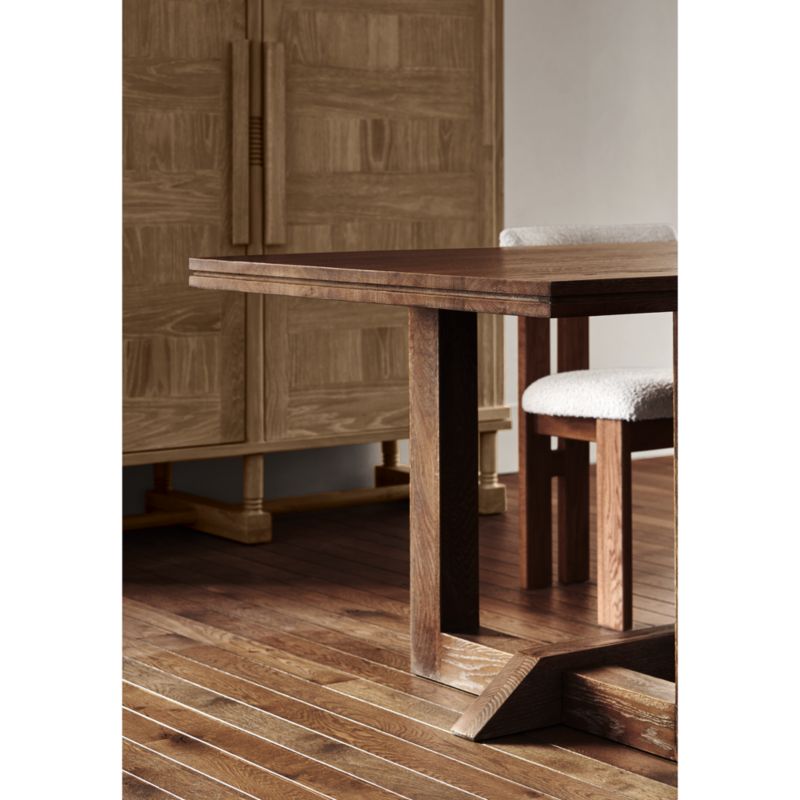 Es Taller 108" White Oak Wood Dining Table by Athena Calderone - image 6 of 14