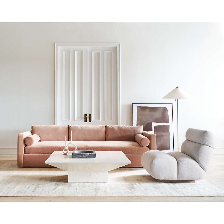 Flores floor lamp top with fluted shade
