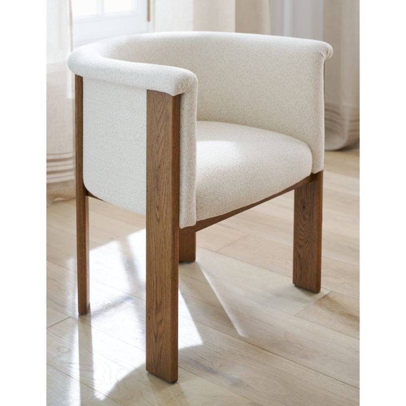 Axel Upholstered Curved Back Dining Chair - image 3 of 11