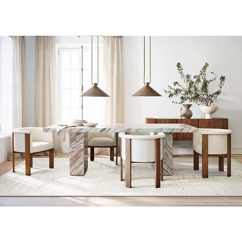 Crate and barrel marble shop dining table