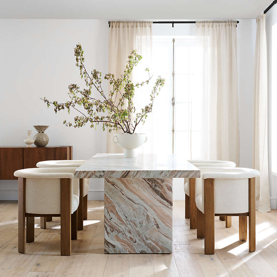 Crate barrel marble 2025 table
