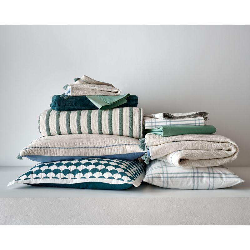 Scoop Teal Waffle Weave Organic Cotton Kids Twin Duvet Cover - image 5 of 15