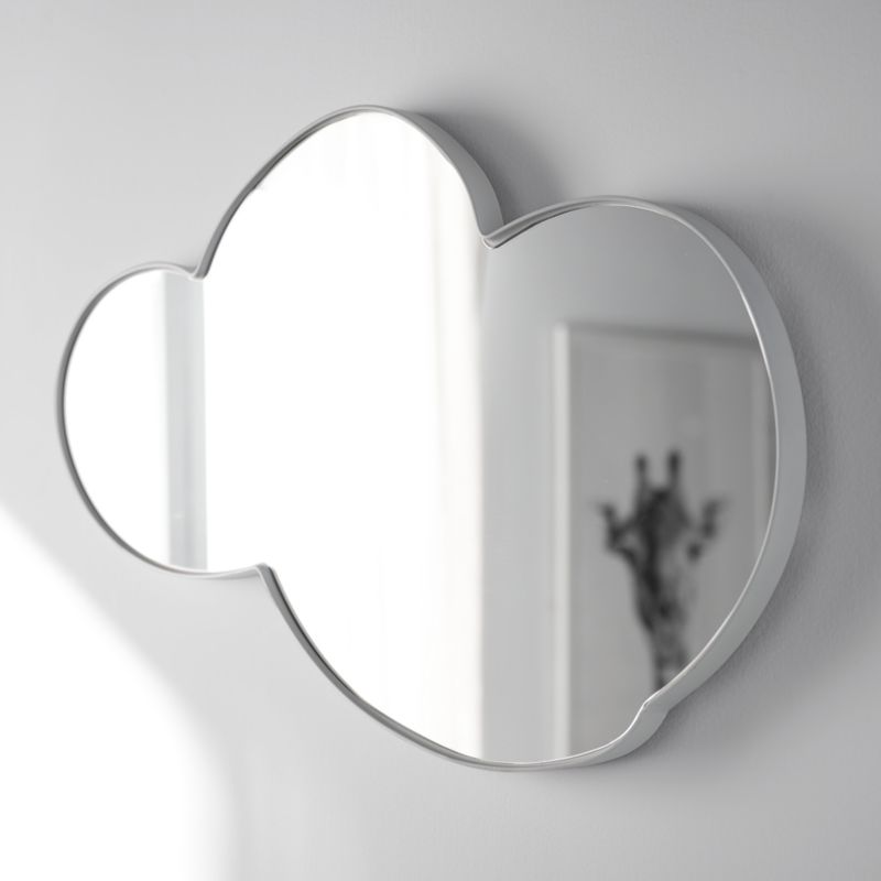 Dreamin' White Cloud Wall Mirror by Leanne Ford