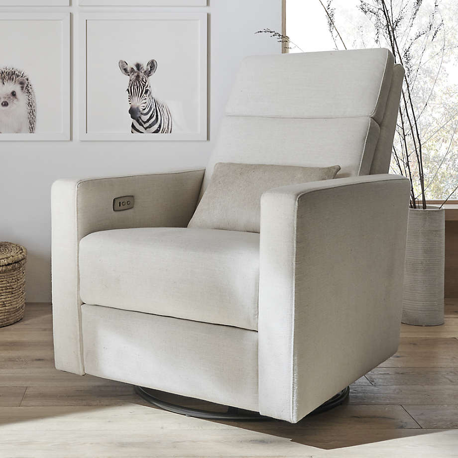 Rixby Natural Nursery Power Recliner Chair Reviews Crate Kids