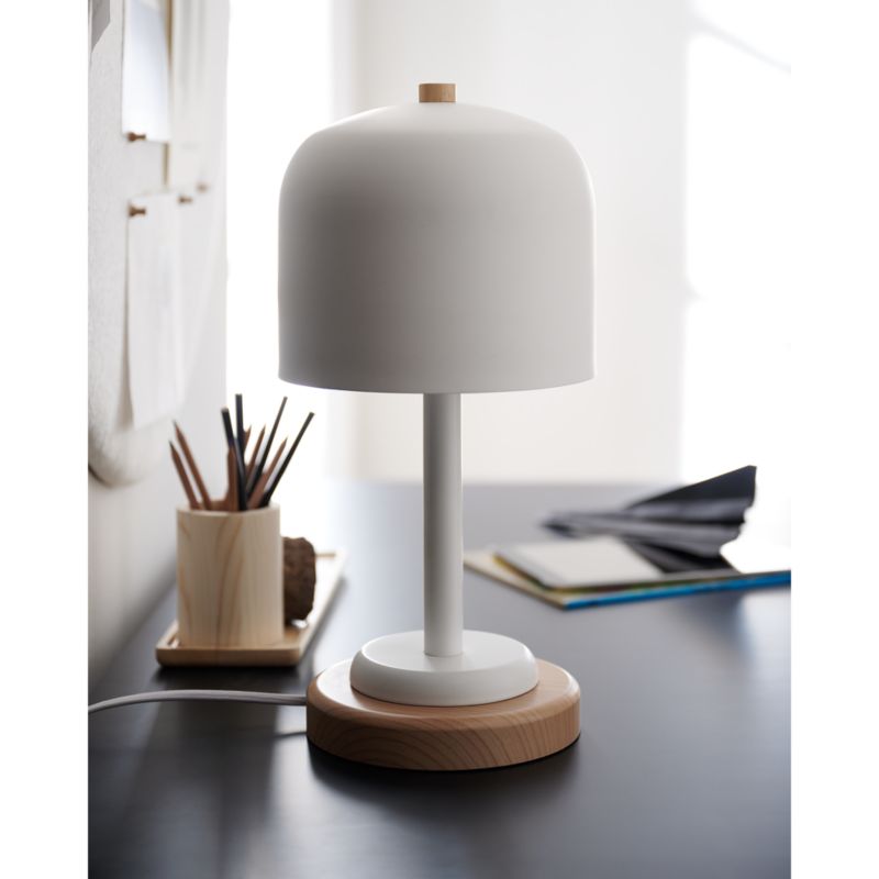 Modern White Dome Touch Kids Table Lamp - image 9 of 18