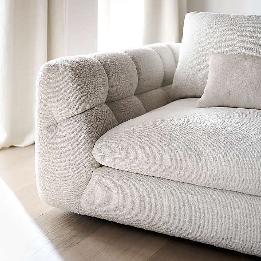 Cambria Bouclé Left-Arm Sofa