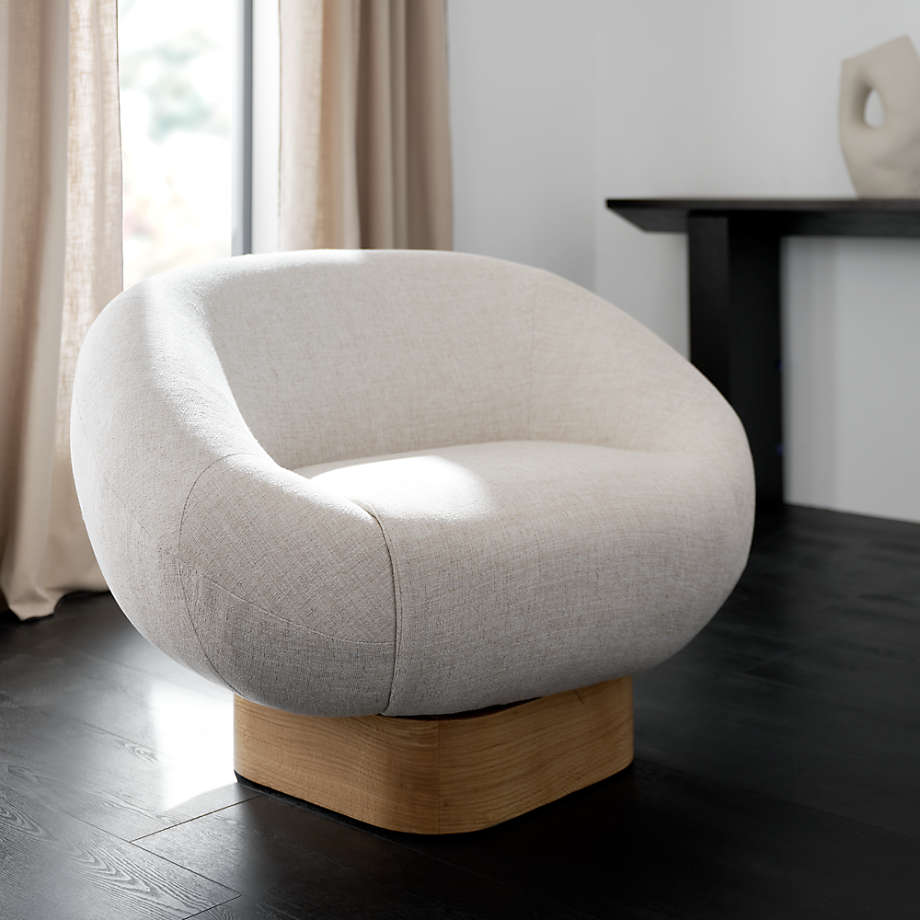Low profile store round swivel chair