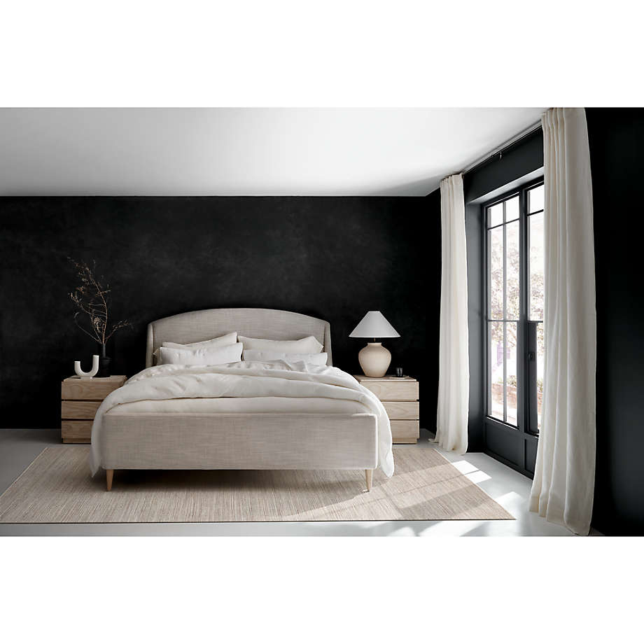 Crate and shop barrel upholstered bed