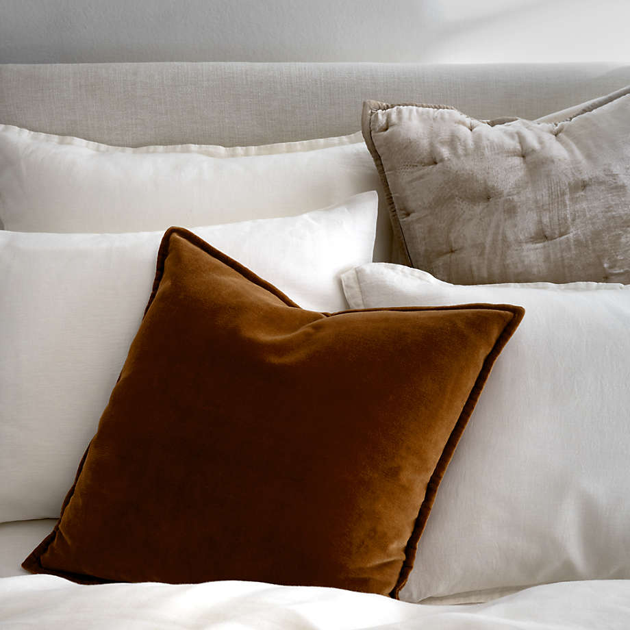 Crate and barrel velvet pillows sales