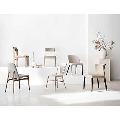 Bleached oak dining chairs store