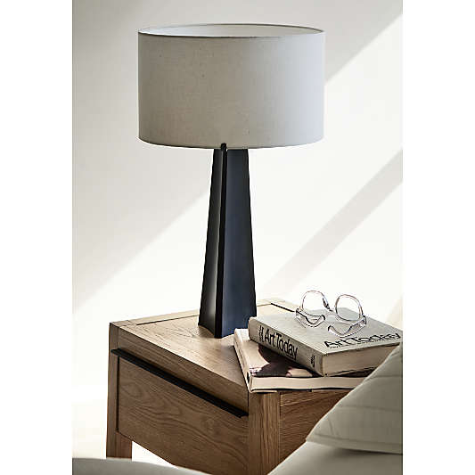 Isla Bronze Triangle Table Lamp 26"