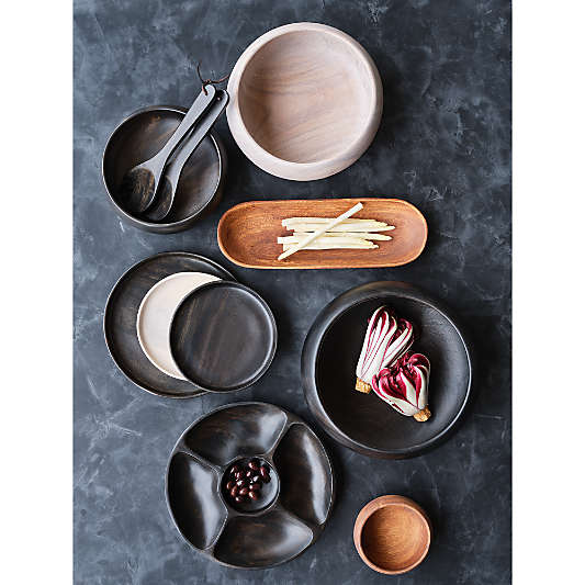 Tondo 12" Round Ebonized Platter