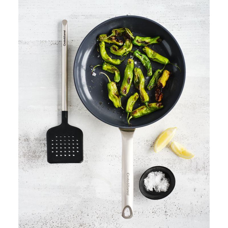 Crate & Barrel EvenCook Ceramic ™ Grey Ceramic Nonstick Fry Pans, Set of 2 - image 4 of 12