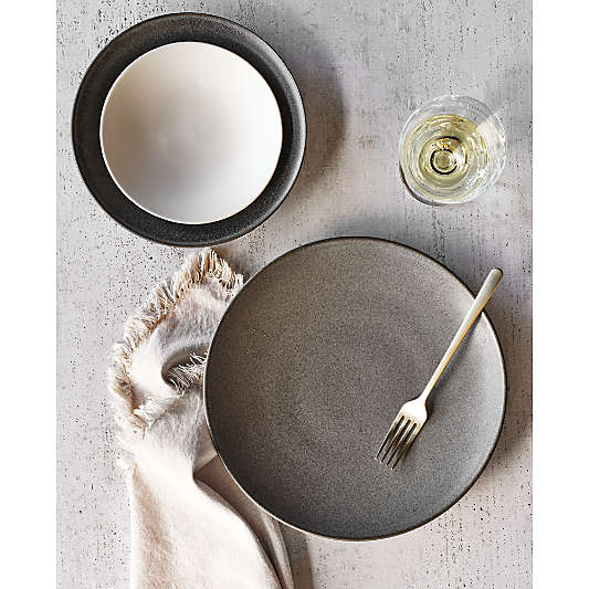 Craft Linen Cream Stoneware Appetizer Plate
