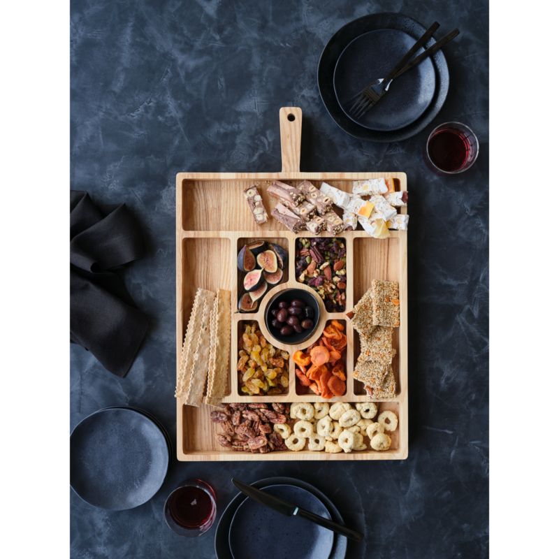 Carson Large Sectioned Ash Wood Serving Board - image 1 of 7