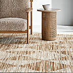 View Vernet Travertine Cane Round End Table - image 9 of 13