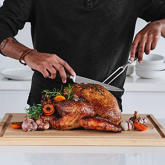 Crate & Barrel Carving Set