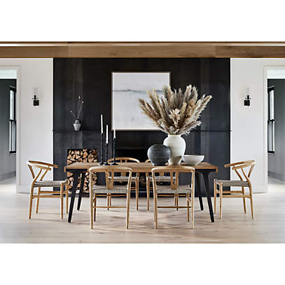Crate and barrel wishbone outlet chair