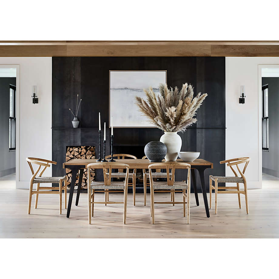 White and discount oak dining set