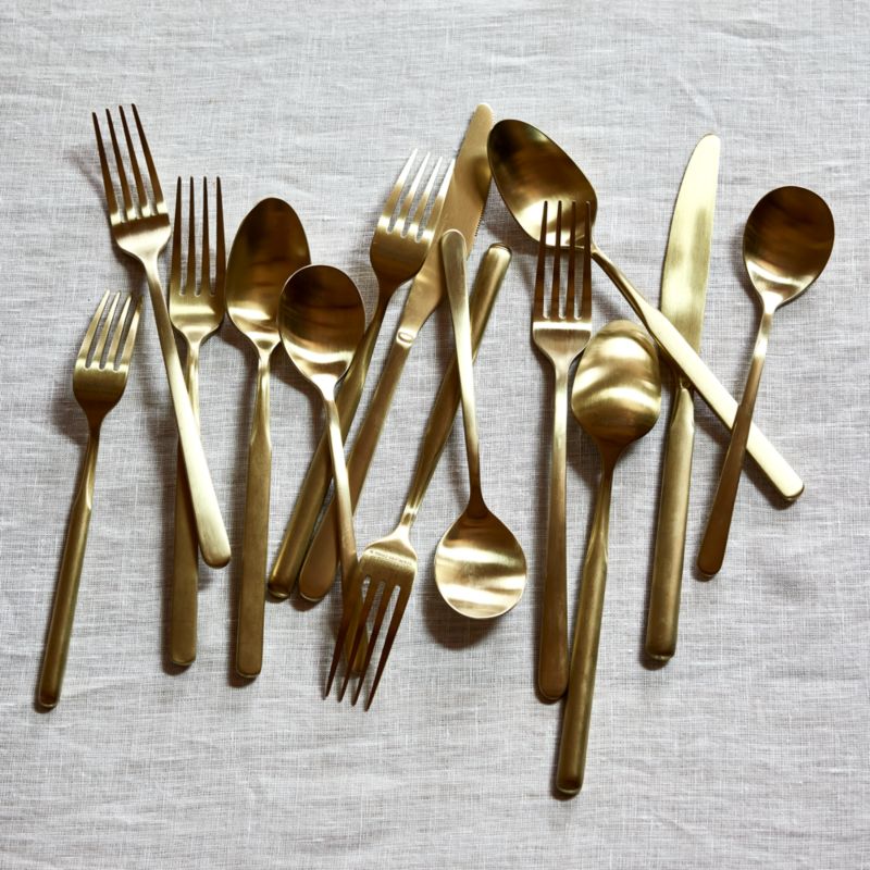 Mercer Champagne Flatware 5-Piece Place Setting - image 7 of 18