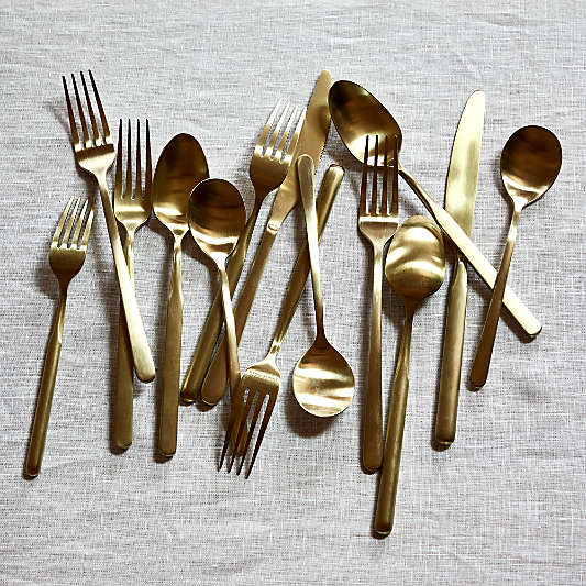 Mercer Champagne Flatware Sets