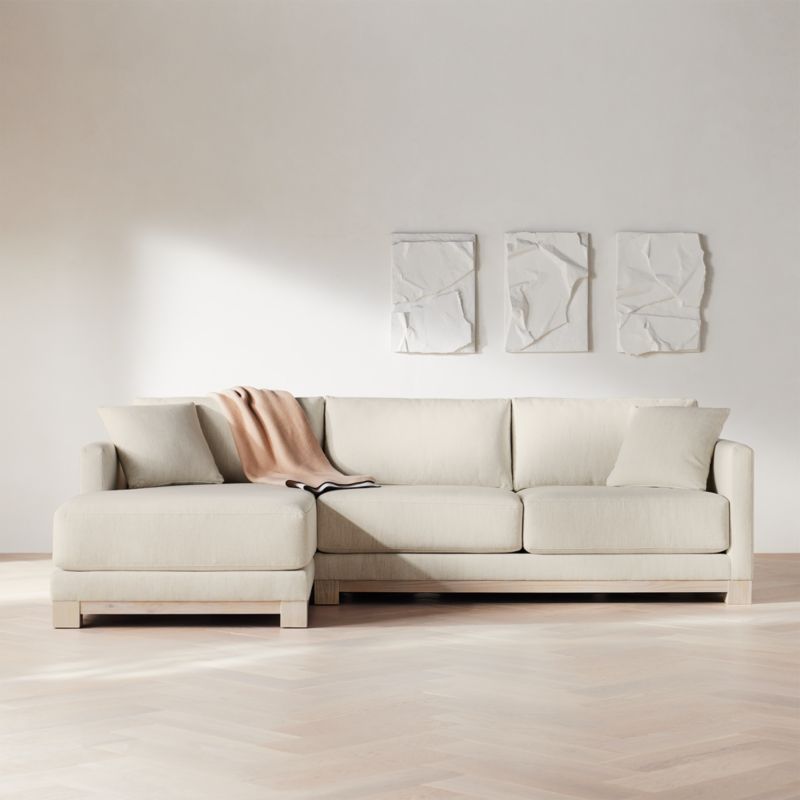 Gather Deep Wood Base 4-Piece Corner Sectional Sofa - image 9 of 15