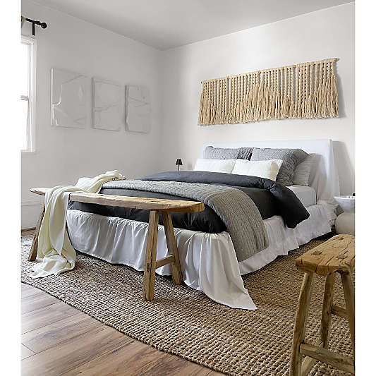 Cozysoft Organic Cotton Jersey Charcoal Grey Duvet Covers