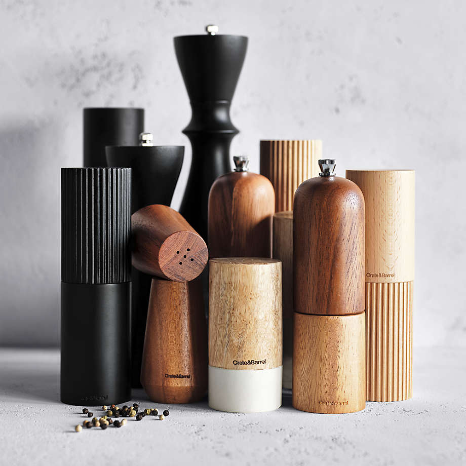 Hanno Fluted Pepper Mill + Reviews | Crate & Barrel