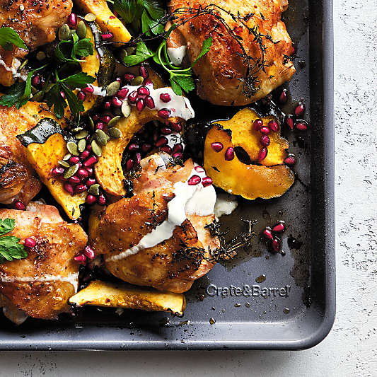 Crate & Barrel Slate Blue Baking Sheets, Set of 2