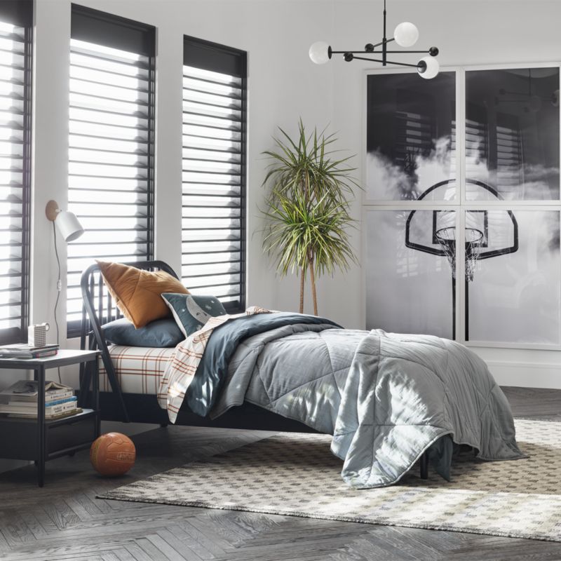 Bodie Spindle Ebonized Black Wood Kids Full Bed - image 3 of 7