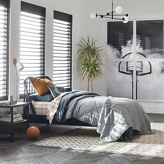 Bodie Spindle Ebonized Black Wood Kids Queen Bed