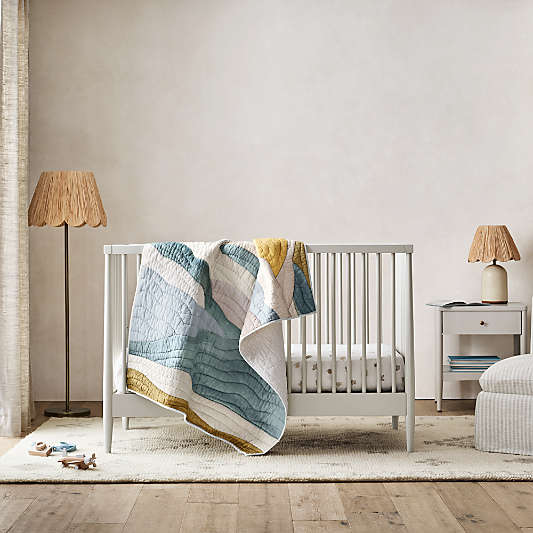 Hampshire Grey Wood Convertible Crib