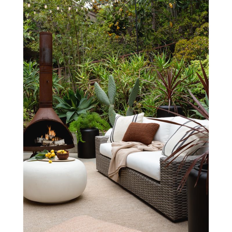 Pebble White Indoor/Outdoor Concrete Side Table by Leanne Ford - image 8 of 15