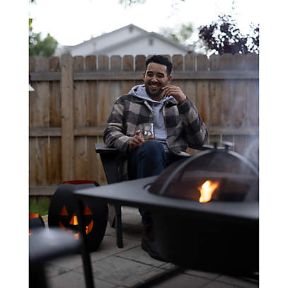 Fire pit with log storage aldi outlet