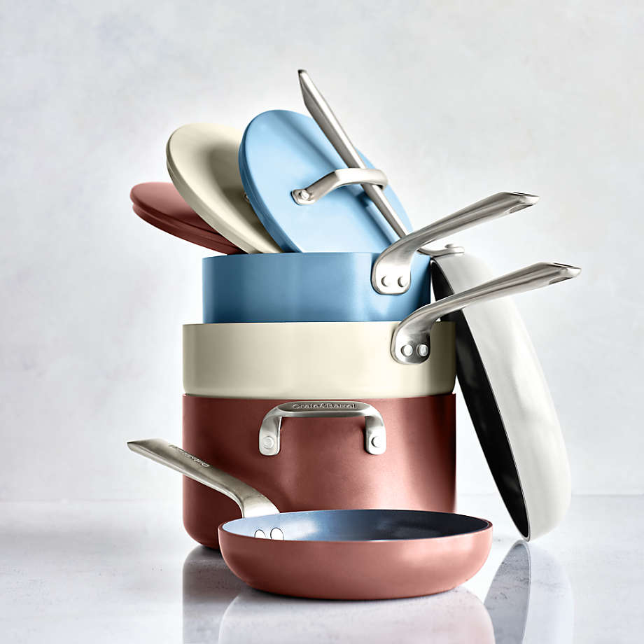 Hudson Ceramic Nonstick 8-Piece Cookware Set