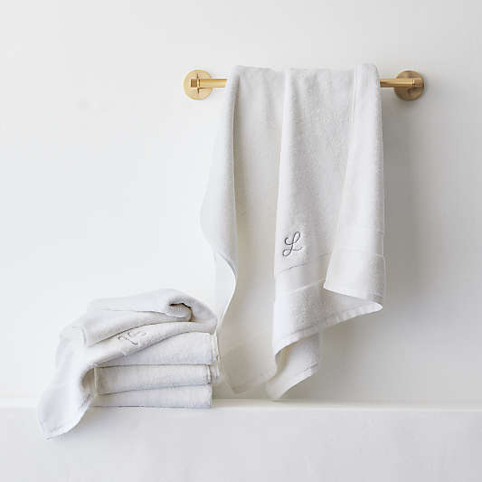 Organic Turkish Cotton White Bath Towels