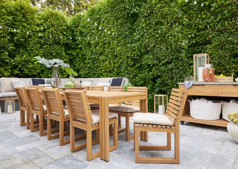 Batten Teak Outdoor Kitchen Island - image 5 of 13