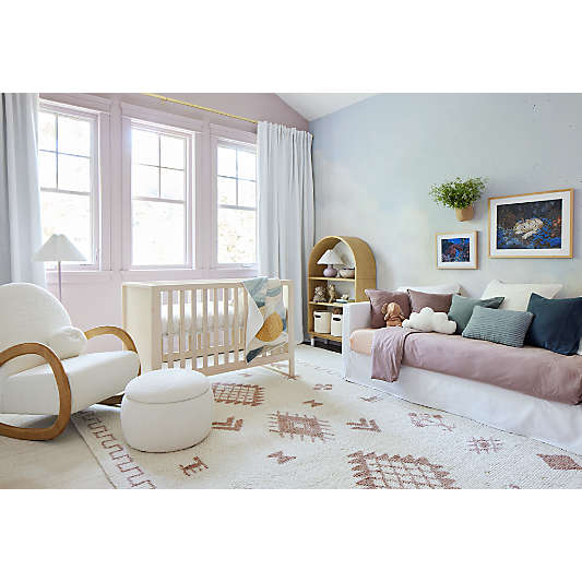 Gemini Sunwashed Ash Wood Toddler Bed Rail