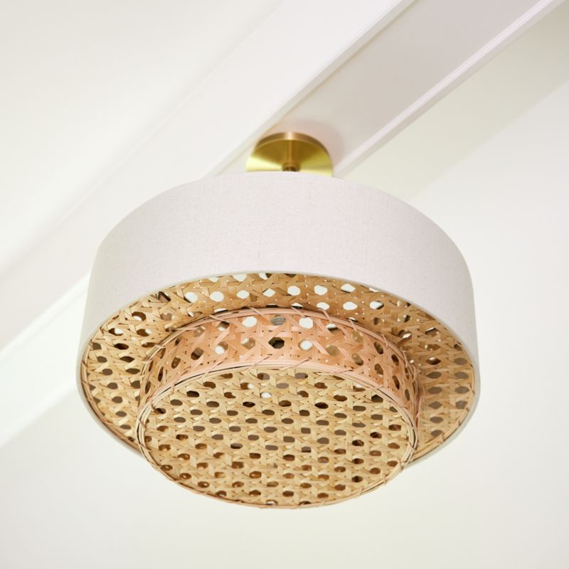 Reese Cane 22" Kids Semi-Flush Mount Ceiling Light - image 9 of 19