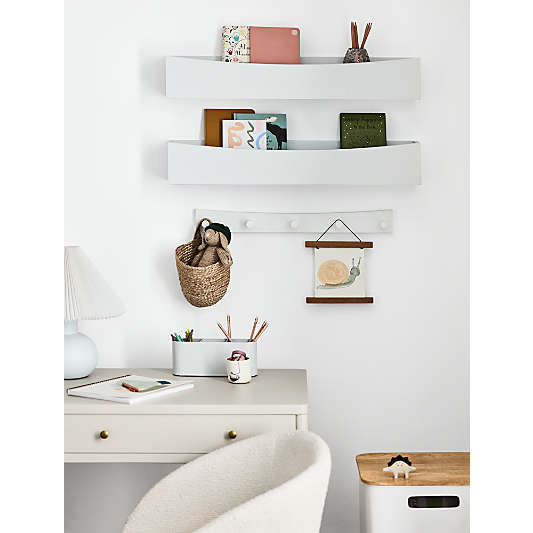 Hampshire White Wood Kids Wall Hooks