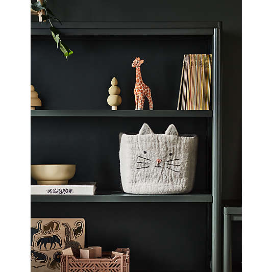 Cat Felt Shelf Storage Bin