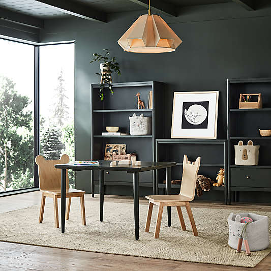 Hampshire Small Olive Green Wood 2-Shelf Bookcase