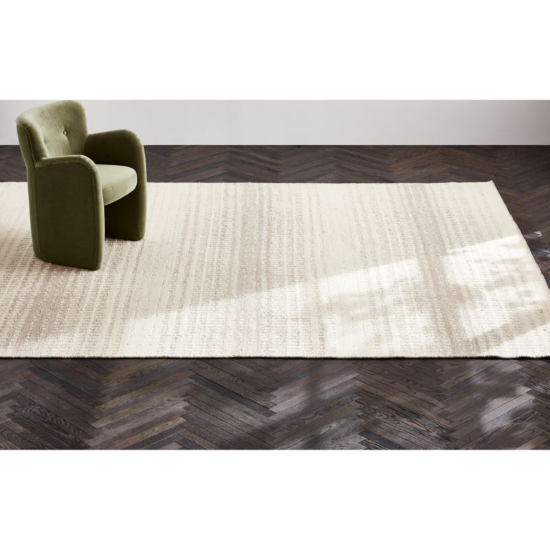 Barcelona Wool Handwoven White Beige Area Rug 10'x14' - image 3 of 6