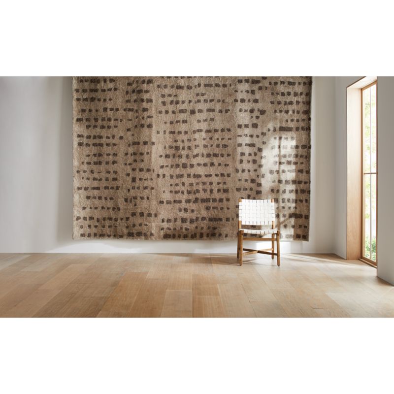 Calais Textured Wool-Blend Hand-Knotted Latte Brown Area Rug 10'x14' - image 3 of 6