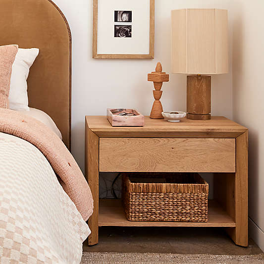 Baja 30" White Oak Wood Nightstand
