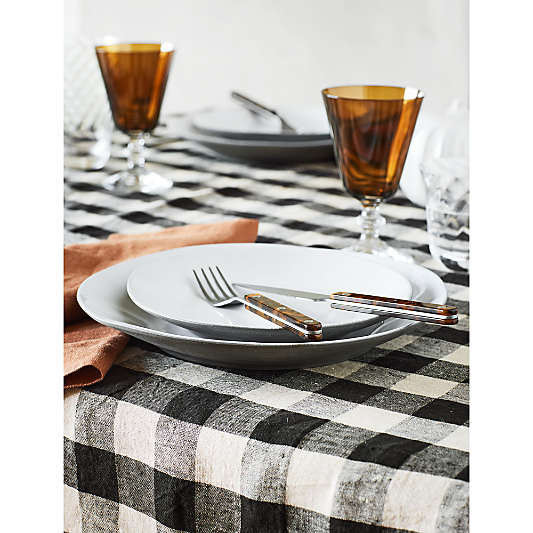 Marin White Recycled Stoneware Dinner Plate