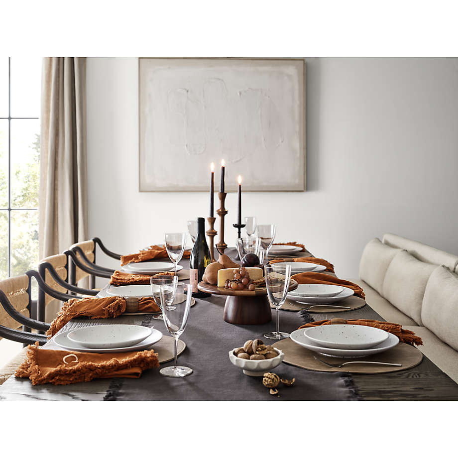 Crate and barrel sales oak dining table