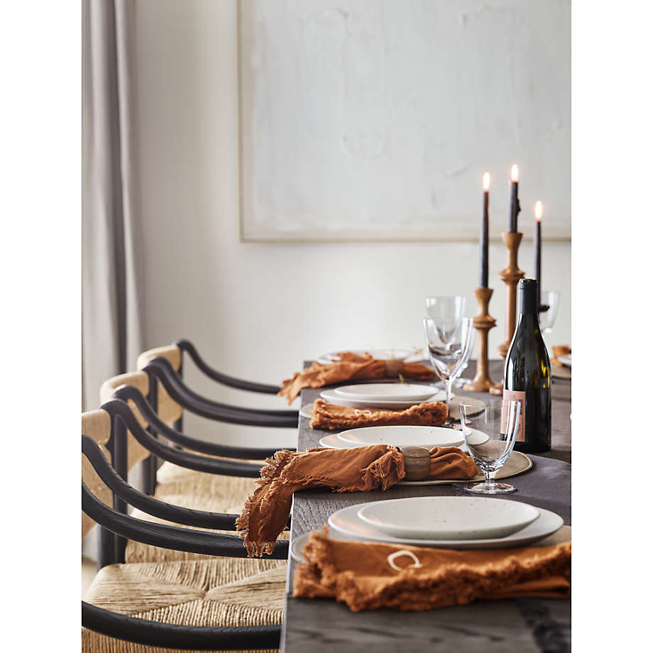 Crate and barrel hotsell oak dining table