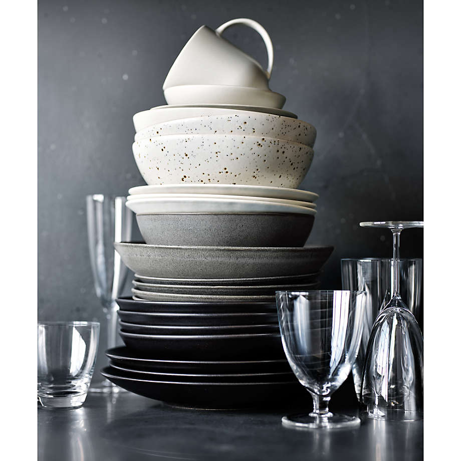 Craft Charcoal Grey Stoneware Dinner Plates Set of 8 Reviews